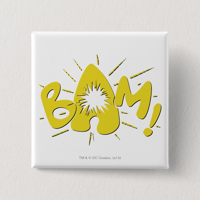 BAM! PINBACK BUTTON (Front)