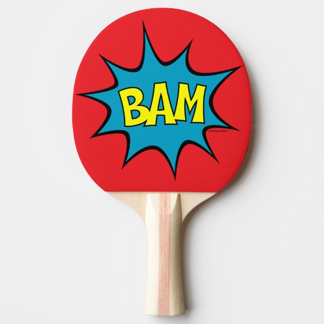 Bam! Ping Pong Paddle (Front)