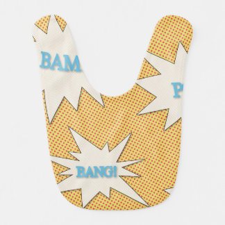 Bam! Pow! Bang! Comic Style Baby Bib
