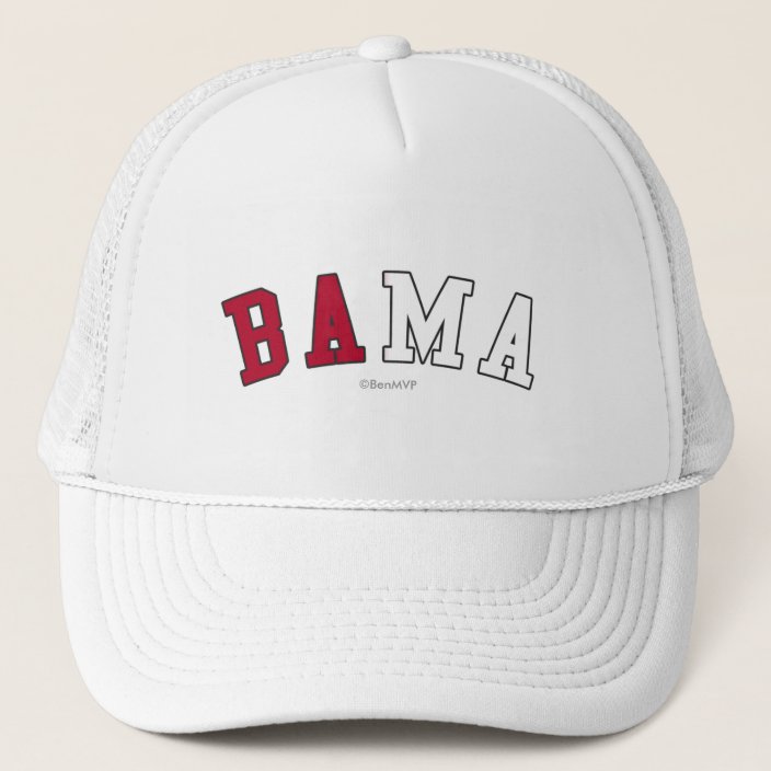 Bama in State Flag Colors Mesh Hat