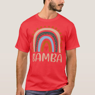 Bamba Rainbow Grandma Cute Mothers Day Funny Bamba T-Shirt