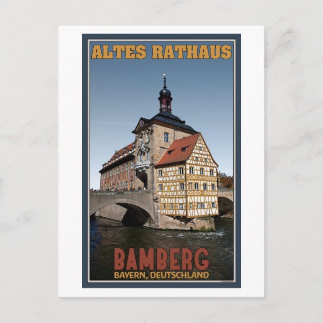 Bamberg - Altes Rathaus Portrait Postcard (Front)