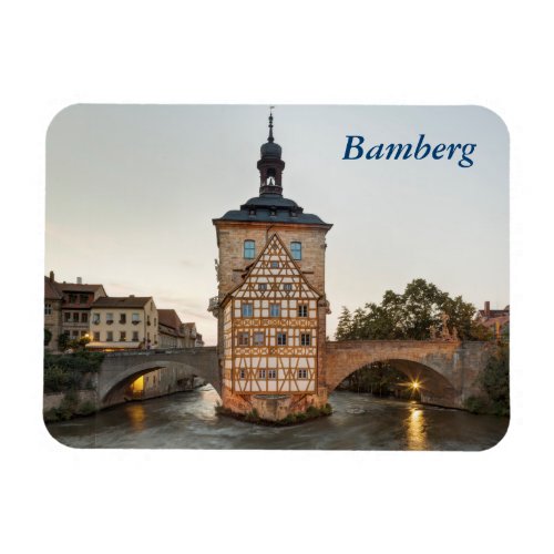 Bamberg Old Town Hall and Obere Bridge Magnet