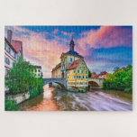 Bamberg sunset in Germany Jigsaw Puzzle<br><div class="desc">Puzzle with Bamberg,  famous medieval destination in Bavaria,  Germany and Europe.</div>