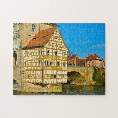 Bamberg Town Hall Fachwerkhaus Germany Jigsaw Puz Jigsaw Puzzle