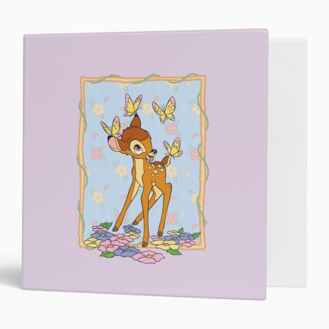 Bambi and Butterflies Binder (Front/Inside)