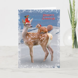 Bambi and Friends Christmas Card