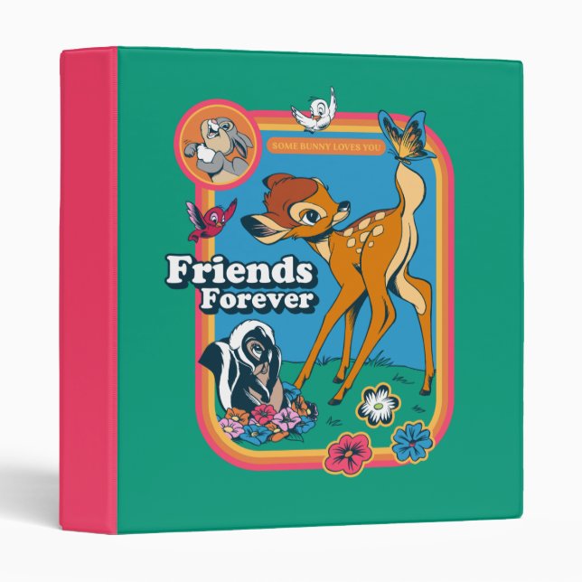 Bambi and Friends | Friends Forever 3 Ring Binder (Front/Spine)