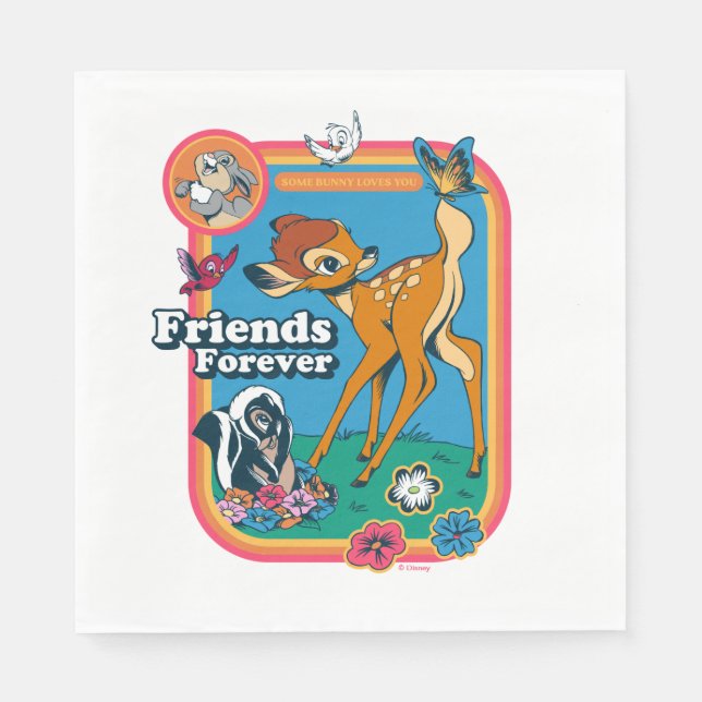 Bambi and Friends | Friends Forever Napkins (Front)