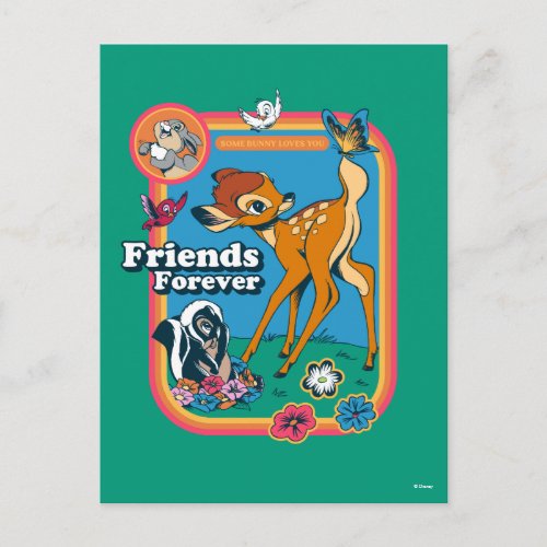 Bambi and Friends  Friends Forever Postcard