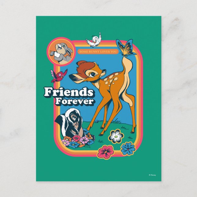 Bambi and Friends | Friends Forever Postcard (Front)