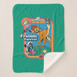 Bambi and Friends Friends Forever Sherpa Blanket