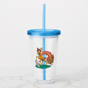 Bambi And Friends | Too Cute Acrylic Tumbler by bambi at Zazzle