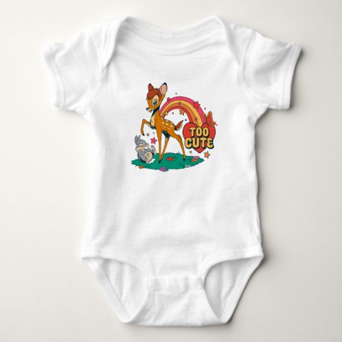Bambi and Friends  Too Cute Baby Bodysuit
