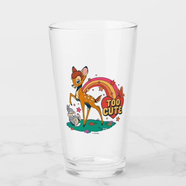 Bambi and Friends | Too Cute Glass (Front)