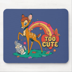 Bambi and Friends Too Cute Mouse Pad