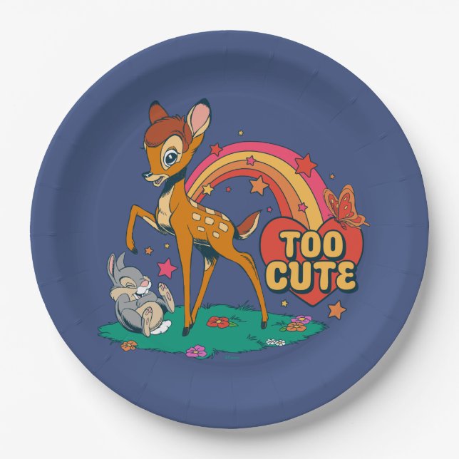 Bambi and Friends | Too Cute Paper Plates (Front)