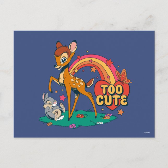 Bambi and Friends | Too Cute Postcard (Front)