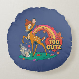Bambi and Friends   Too Cute Round Pillow