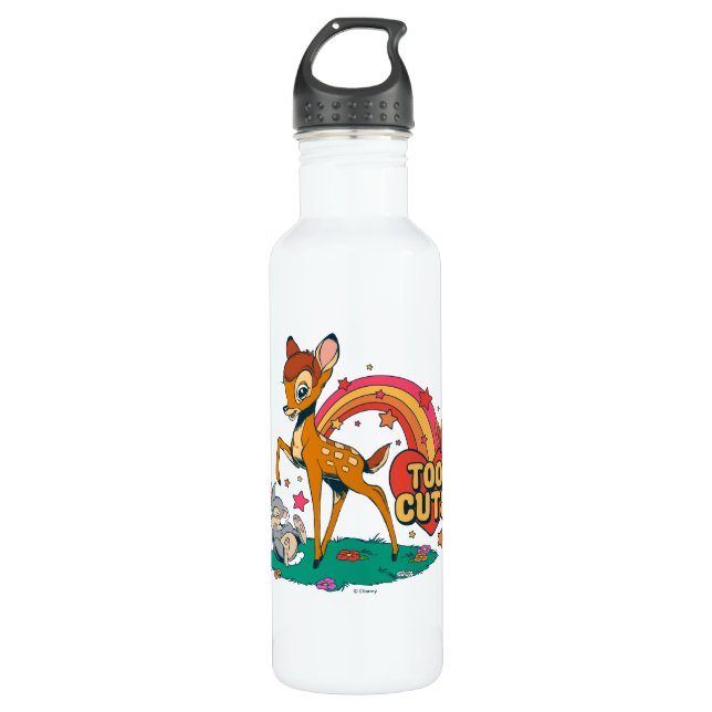 Bambi and Friends | Too Cute Stainless Steel Water Bottle (Front)