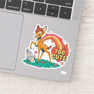 Bambi and Friends Too Cute Sticker