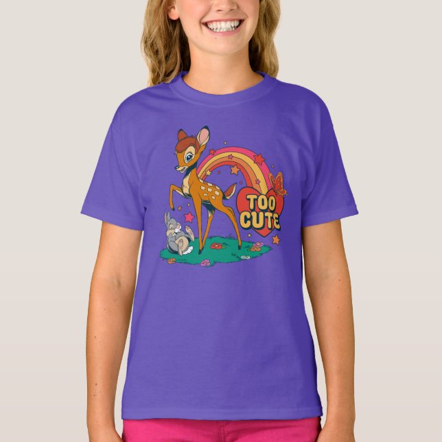 Bambi and Friends | Too Cute T-Shirt (Front)