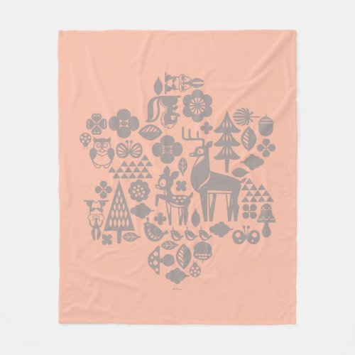 Bambi and Woodland Creatures Fleece Blanket