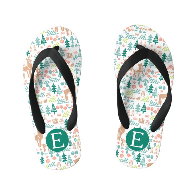 woodland flip flops