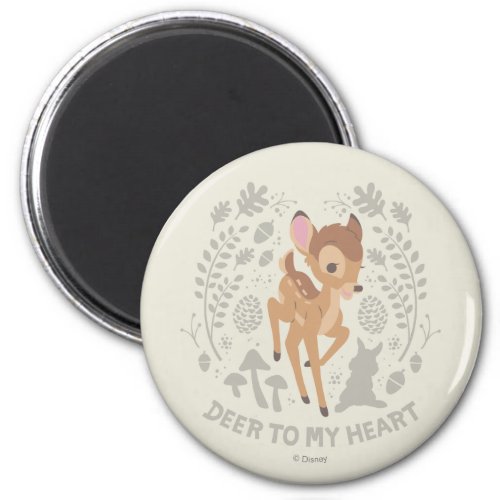 Bambi Deer To My Heart Forest Graphic Magnet
