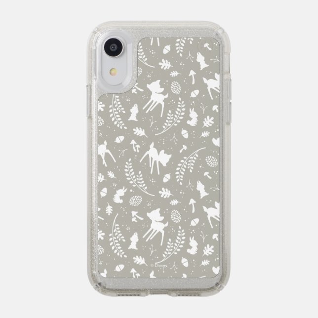 Bambi "Deer To My Heart" Forest Graphic Speck iPhone XR Case (Front (Silver Phone))