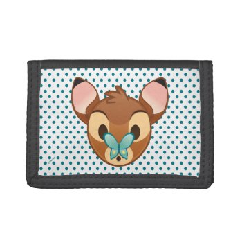 Bambi Emoji Trifold Wallet by bambi at Zazzle