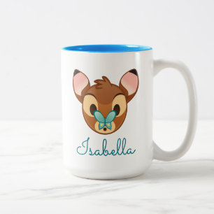 Bambi Emoji Two-Tone Coffee Mug