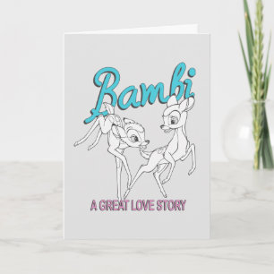 Bambi & Faline "A Great Love Story" Card