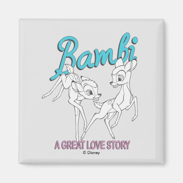 Bambi & Faline "A Great Love Story" Magnet (Front)