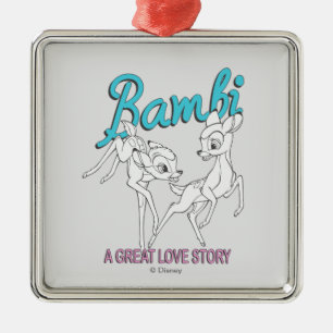 Bambi & Faline "A Great Love Story" Metal Ornament