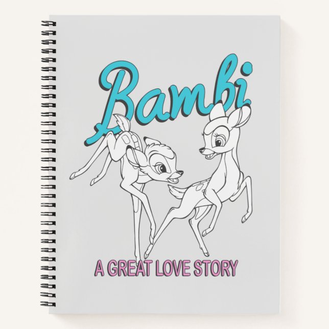Bambi & Faline "A Great Love Story" Notebook (Front)