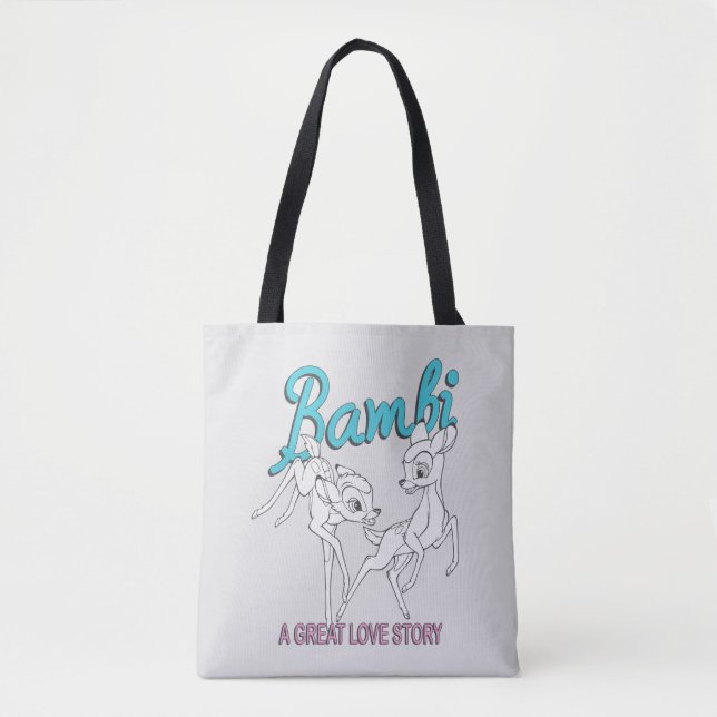 Bambi & Faline "A Great Love Story" Tote Bag (Front)