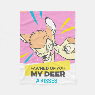 Bambi & Faline "Fawned Of You My Deer" Fleece Blanket
