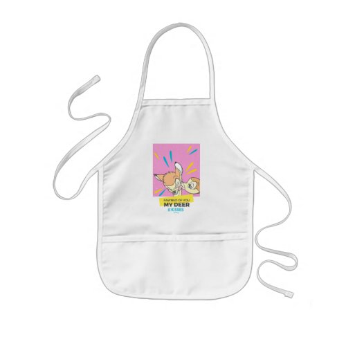 Bambi  Faline Fawned Of You My Deer Kids Apron