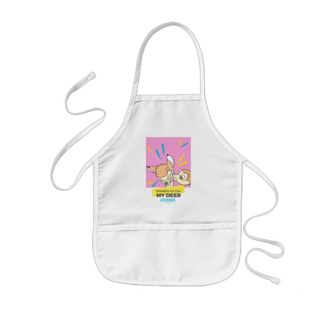 Bambi & Faline "Fawned Of You My Deer" Kids' Apron (Front)