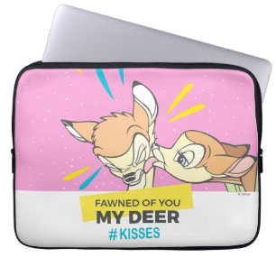 Bambi & Faline "Fawned Of You My Deer" Laptop Sleeve