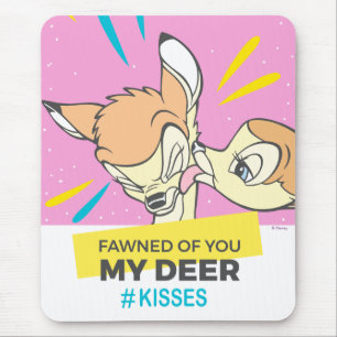 Bambi & Faline "Fawned Of You My Deer" Mouse Pad