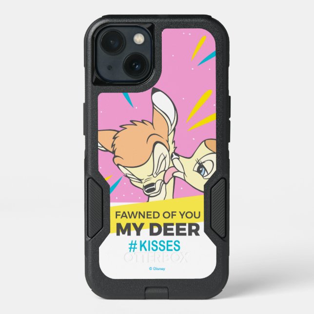 Bambi & Faline "Fawned Of You My Deer" Otterbox iPhone Case (Back)