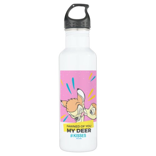 Bambi  Faline Fawned Of You My Deer Stainless Steel Water Bottle