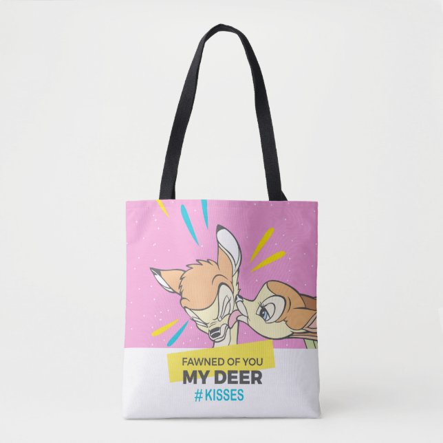 Bambi & Faline "Fawned Of You My Deer" Tote Bag (Front)