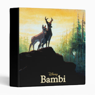 Bambi & Faline On Cliff 3 Ring Binder