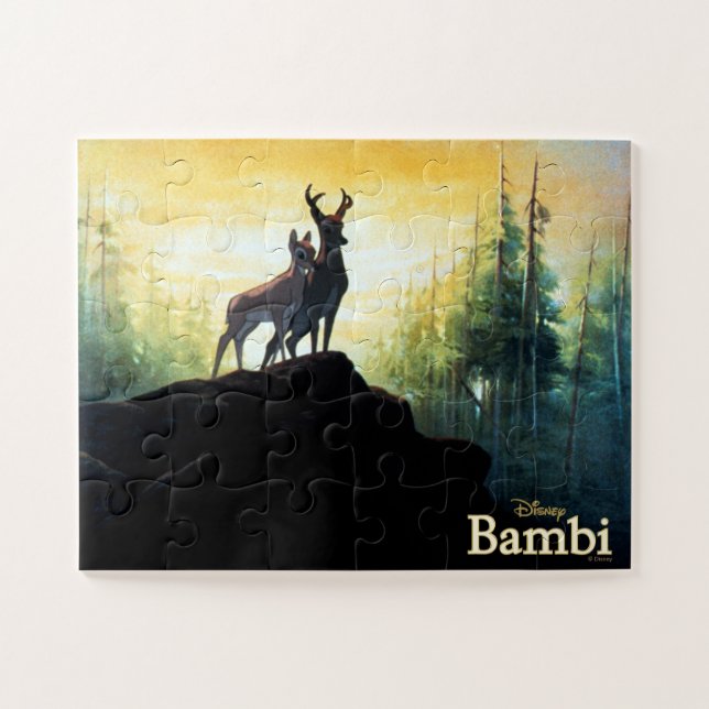 Bambi & Faline On Cliff Jigsaw Puzzle (Horizontal)