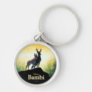 Bambi & Faline On Cliff Keychain