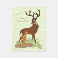 Bambi Father Fleece Blanket Zazzle