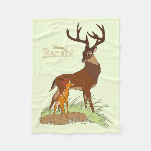 Bambi  Father Fleece Blanket